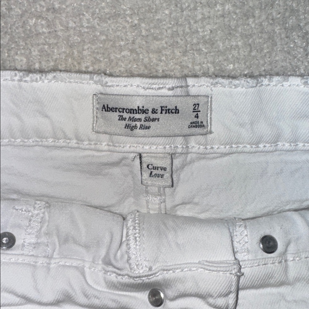 Abercrombie & Fitch Curve Love Mom Jean Shorts - 27 - Picture 3 of 4